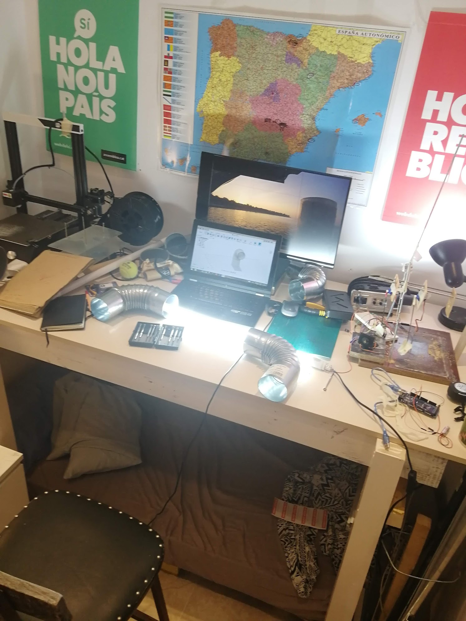 Bed and workbench
